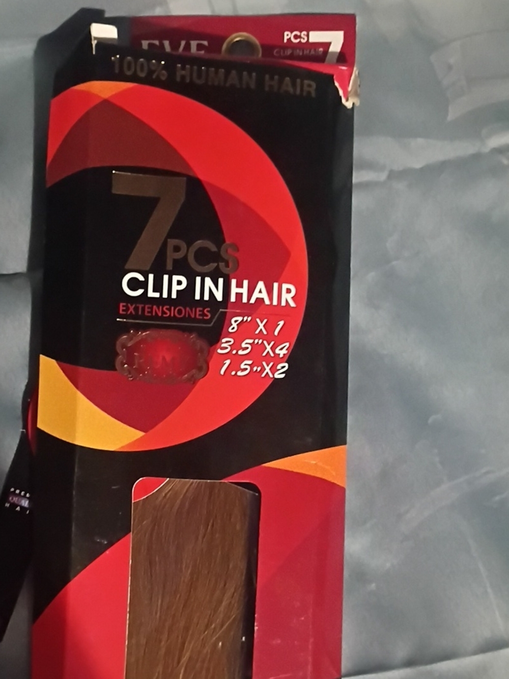 7PCS Clip-In Hair Extensions - Brown